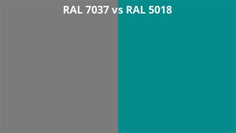 Ral 7037 Vs 5018 Ral Colour Chart Uk