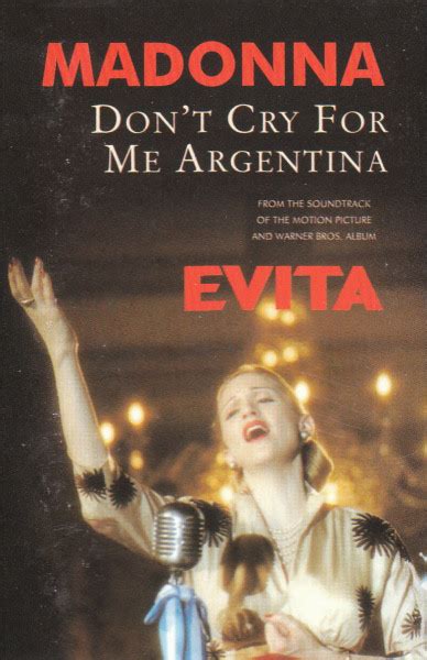 Madonna Dont Cry For Me Argentina 1996 Cassette Discogs