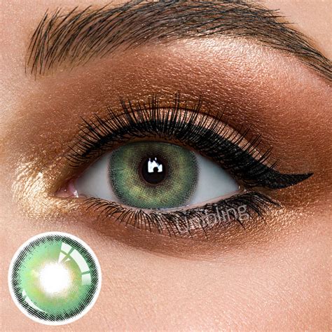 Green Colored Contacts Uniblings Mesmerizing Firework Green