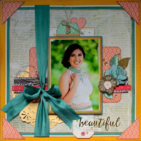 Beautiful Racheal Ribbon Design Scrapbooking Layouts Crate Paper