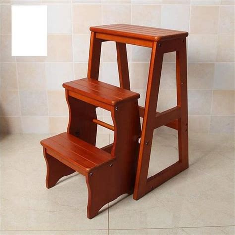 Simple Multifonction Pliant Tabouret Chelle Tabouret En Bois Massif