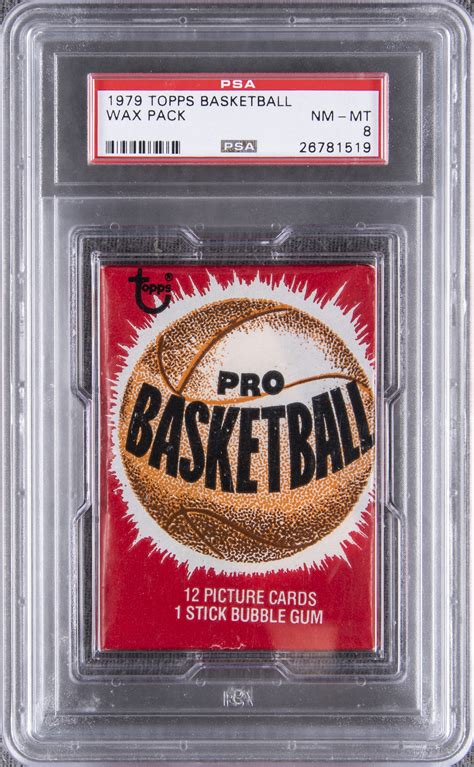 Lot Detail Topps Basketball Unopened Wax Pack Psa Nm Mt