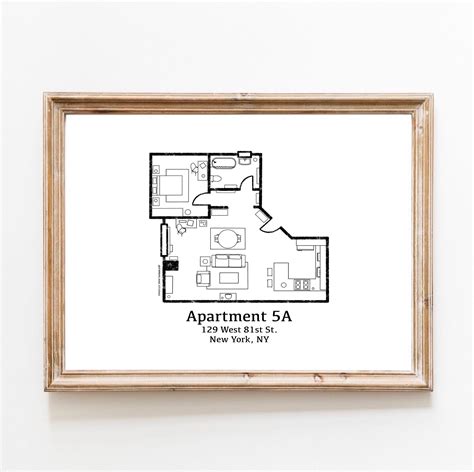 Seinfeld Apartment Floor Plan Seinfeld Tv Show Apartment 5a Jerry