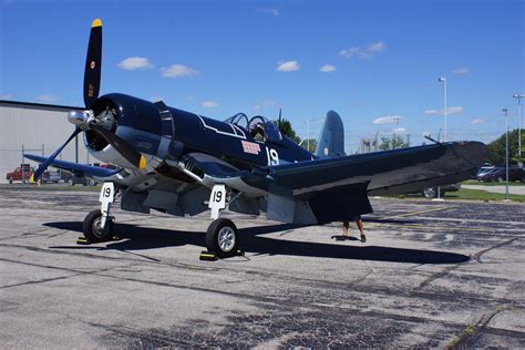 Vought F4U-1C Corsair Cavanaugh Flight Museum Photo Walk Around