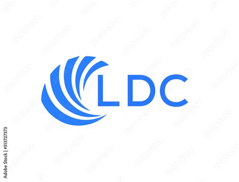 LDC Flat accounting logo design on white background. LDC creative ...