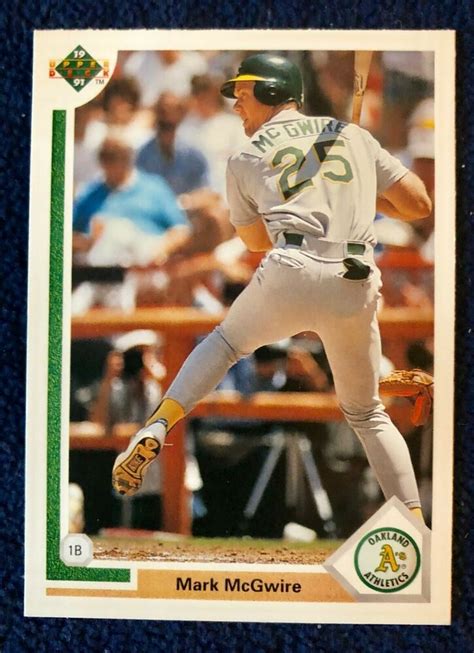 Upper Deck Mark Mcgwire Baseball Card Oakland Athletics Mint