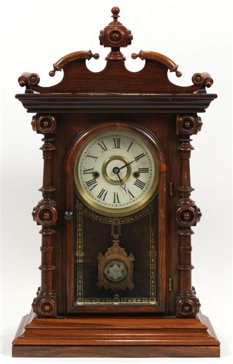 Sold Price Vintage Rosewood Mantel Clock C19th C June 5 0119 100