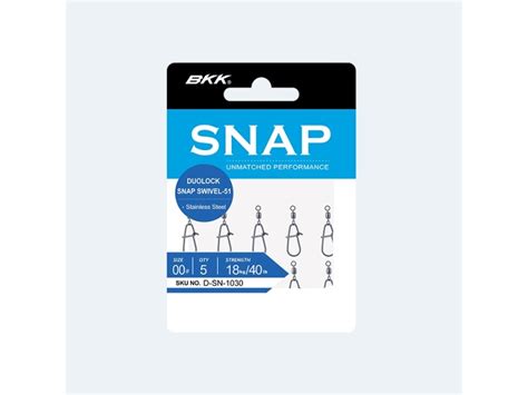 Émérillon Agrafe BKK Duo Lock Snap Swivel 51 Emerillon divers pour