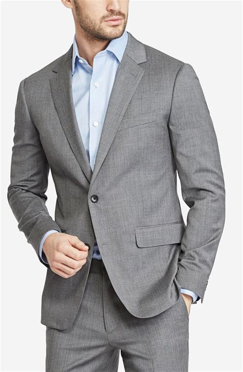 Gray Tropical Wool Suit Baron Boutique