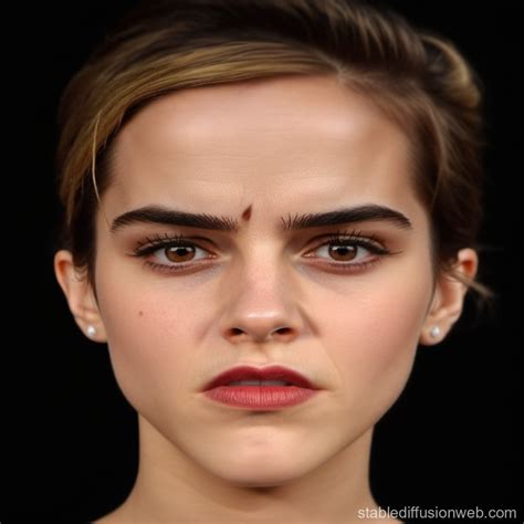 Angry Expression of Emma Watson | Stable Diffusion Online