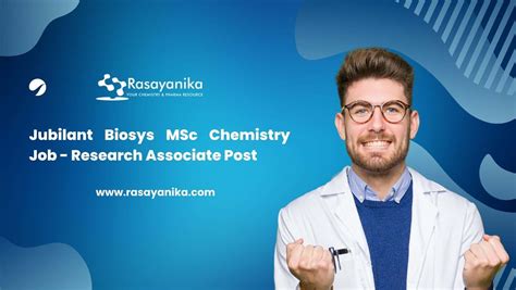 Jubilant Biosys MSc Chemistry Job Research Associate Post