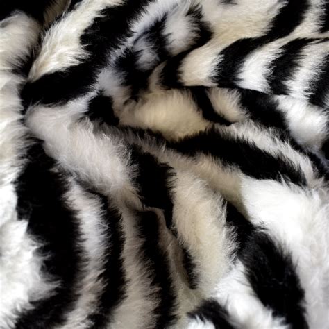 Zebra Faux Fur Fabric