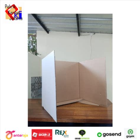 Jual Kotak Bilik Suara Kardus Karton UK 50X60X50cm Box Baru Kota