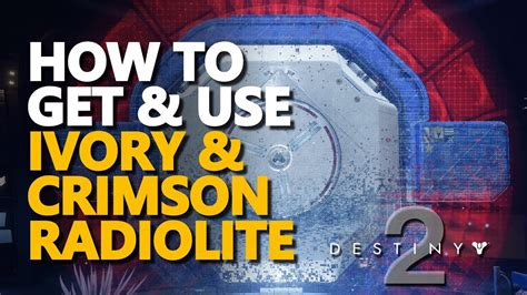 How To Get And Use Radiolite Destiny 2 YouTube