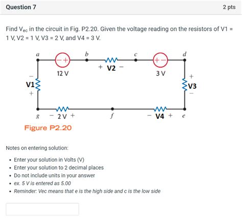 Solved Question 1 2 Pts Determine The Power Dissipated In