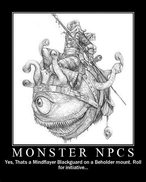 Mindflayer On Beholder Dungeons And Dragons Memes Dandd Dungeons And