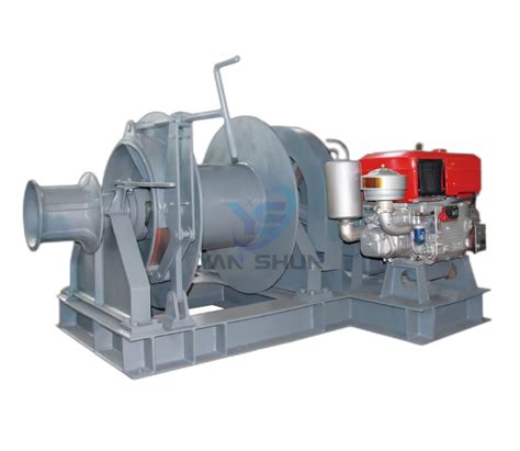 Diesel Engine Driven Single Drum Mooring Winch Welcome To Yan Shun