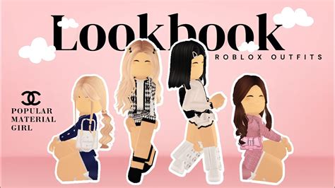 Roblox Outfits Lookbook Back To School Popular Material Chanel Girl