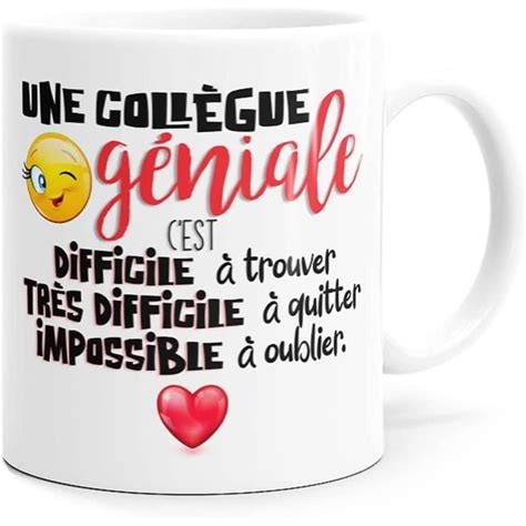 Mug Coll Gue G Niale Tasse Message Humour Dr Le Amiti Id E Cadeau