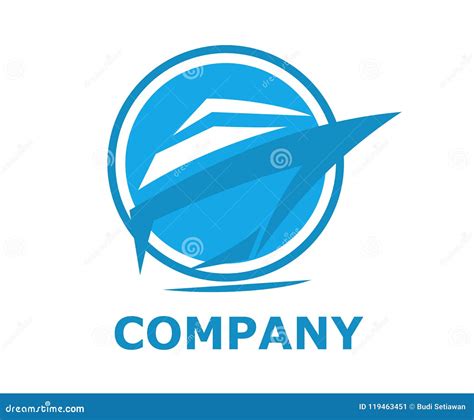 Ship line logo 3 stock vector. Illustration of concept - 119463451