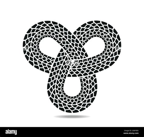 Mobius Loop With Three Elements Made From The Trace Of A Car Tire Stock Vector Image And Art Alamy