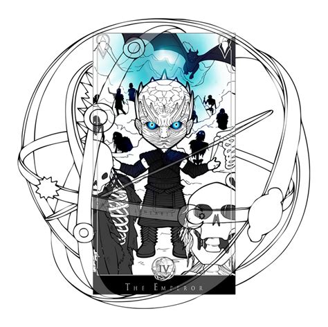 Game Of Thrones Tarot The Night King By Chibivi Linearts On Deviantart