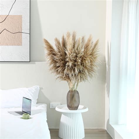 Wertuirk 12 Stems 46 Inch Tall Pampas Grass Decor Large Fluffy Dried Pompas