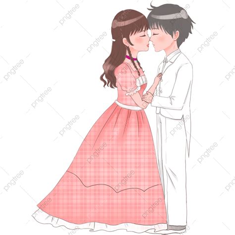 Cartoon Character Kissing Decorative Material Pattern Png Hd Nbkomputer