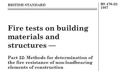 BS 476 Part 22 Fire Resistance 英国 防火网 防火阻燃测试网