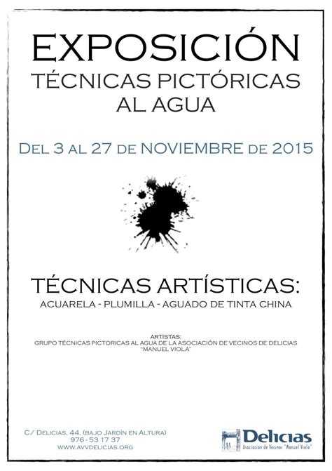 EXPOSICIÓN Técnicas pictóricas al agua AVVDelicias