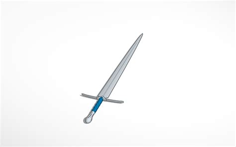 3D design LOTR gandalf's sword glamdring - Tinkercad