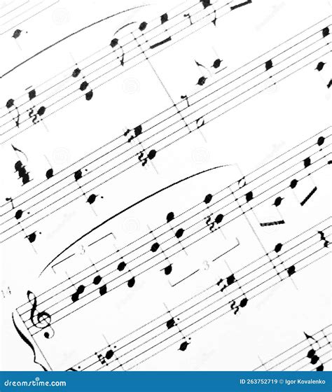 Musical Notes For Playing The Piano Classical Music Stock Image Image