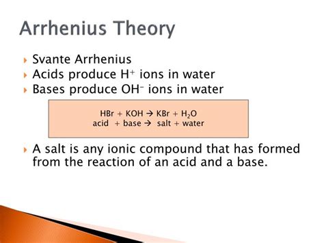 PPT - Arrhenius Theory PowerPoint Presentation, free download - ID:2276434