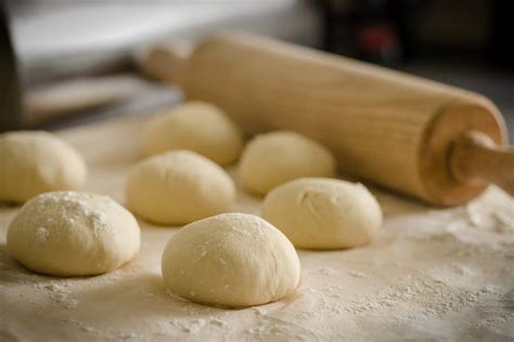 Pizza Dough Rolling Pin Royalty Free Photo