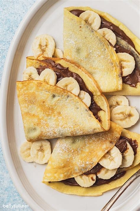 Banana Nutella Crepes Belly Full