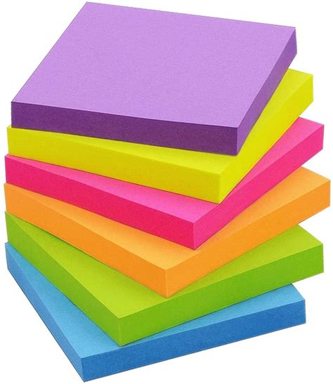 Sticky Notes 3x3 Inch Bright Colors Self Stick Pads 24 Pads Pack 70 Sheets Pad Total 1680 Sheets