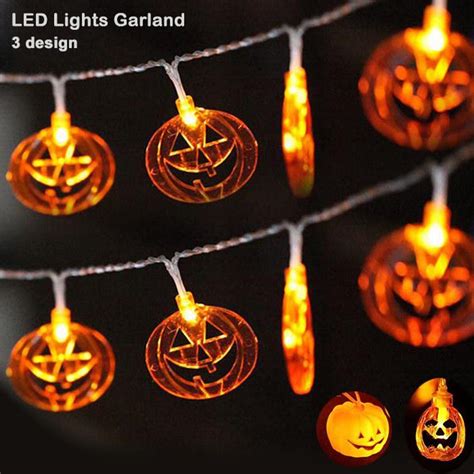 ハロウィン かぼちゃお化け Led ガーランド Led10球 イルミネーション 電飾 ハロウィン飾り ジャック オウ ランタン 飾り