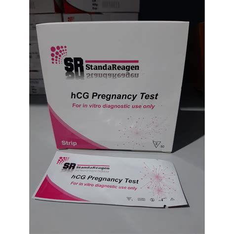 Jual Alat Test HCG Pregnancy Urine Strip StandaReagen 50 Test Murah