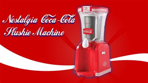 Nostalgia Coca Cola Slushie Machine Slush Drink Maker For Home Red