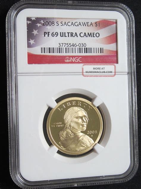 2008 S Proof Sacagawea Native American Dollar Ngc Pf 69 Ultra Cameo 030