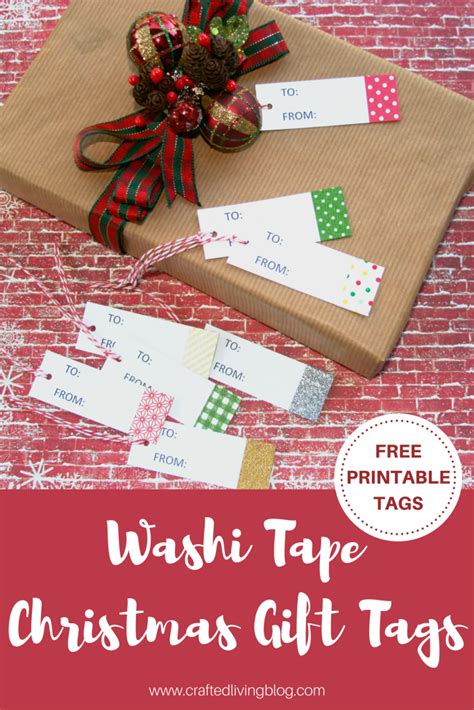 Washi Tape Christmas Gift Tags Crafted Living Gift Tags Diy