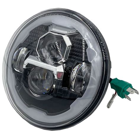 Phare Full Led Moto M Lentilles Rond W Lms K