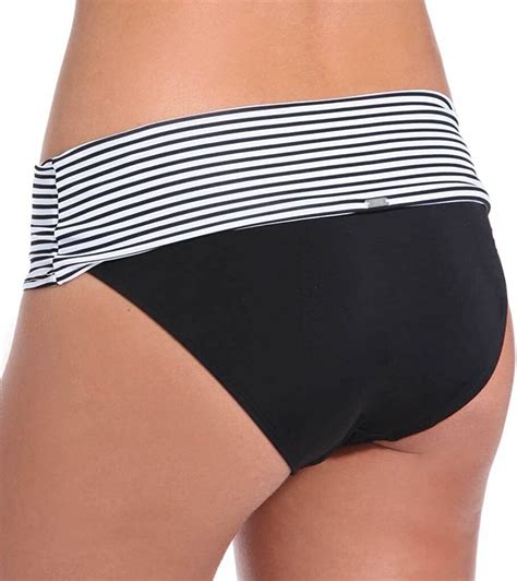 Panache Anya Stripe Fold Bikini Brief Swimsuit Swim Bottom Sw Ebay