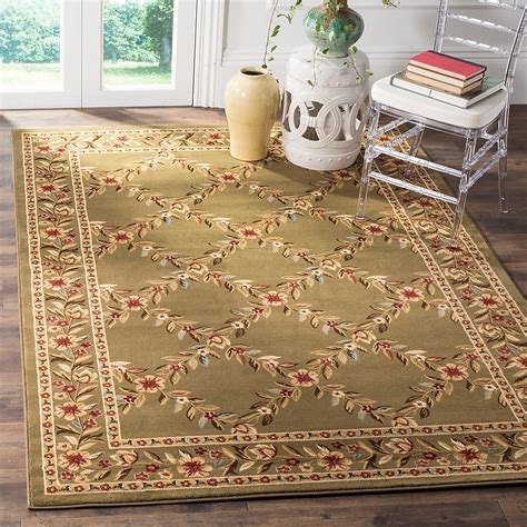 Safavieh Lyndhurst Open Floral 9 X 12 Ft Greengreen Indoor Floralbotanical Oriental Area Rug