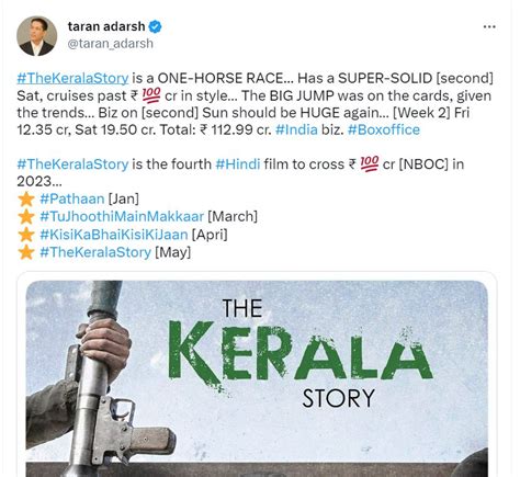 The Kerala Story Box Office Collection Update Adah Sharma The Kerala Story 100 करोड़ क्लब