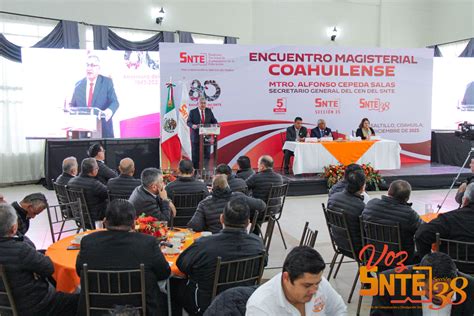 Organiza Secci N Encuentro Magisterial Coahuilense Con El L Der