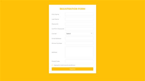 15 HTML Registration Form Examples and Code - AppCode