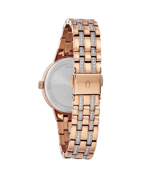 Bulova Phantom Crystal Rose Gold Dial 98L266 Reloj De Lujo Formal