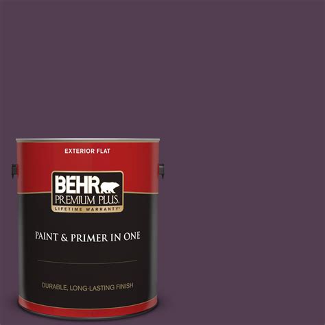 Behr Premium Plus Gal Ppu Oriental Eggplant Flat Exterior