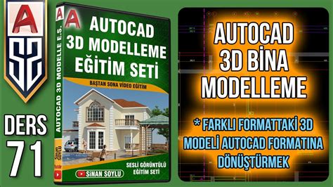 71 3ds Max 3d Modeli Autocad 3d Formatına Dönüştürme Autocad 3d Model Ekleme Autocad 3d Bina